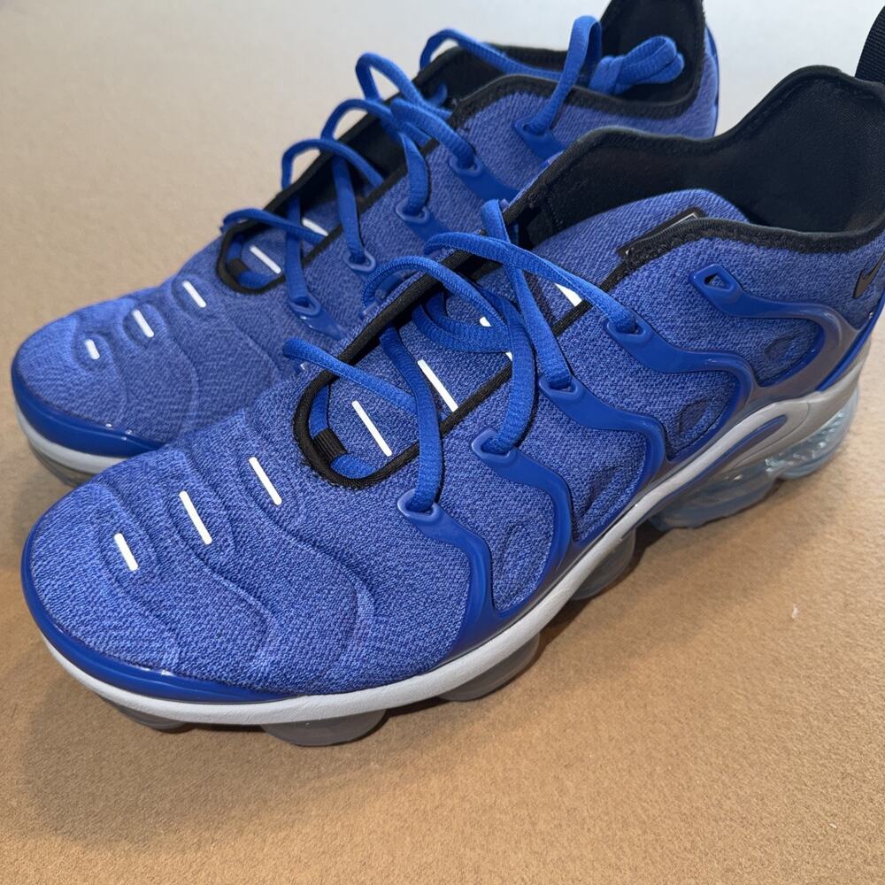 Nike Men’s Air VaporMax Tuned Air Plus Navy Blue Running Shoes Sz 11 924453-404